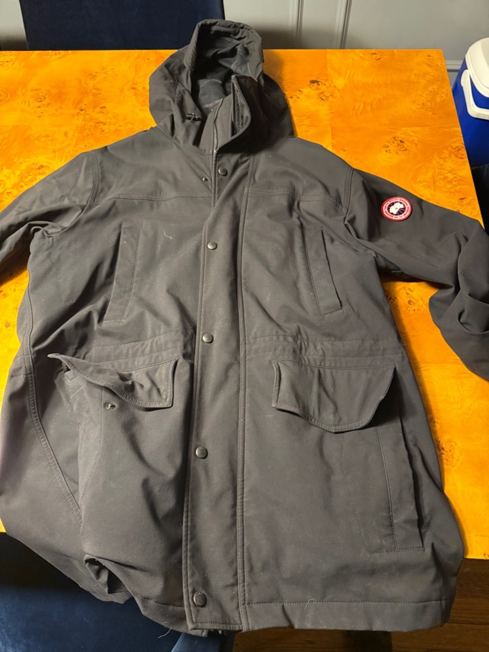Canada Goose Black Hooded Men's Puffer Parka